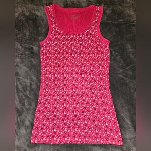 No Boundaries Pink Floral Tank Top